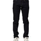 Black Cotton Skinny Men Denim Jeans