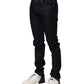 Black Cotton Skinny Men Denim Jeans
