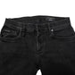 Black Cotton Skinny Men Denim Jeans