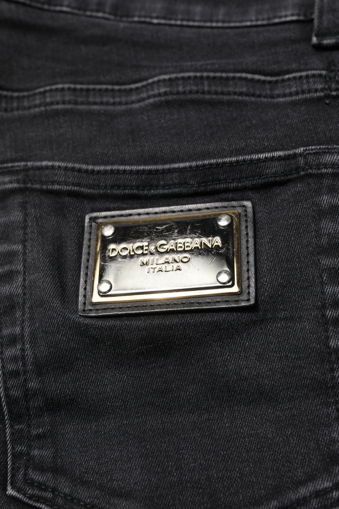 Black Cotton Skinny Men Denim Jeans