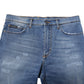 Blue Cotton Stretch Men Denim Bermuda Shorts
