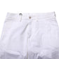 White Cotton Stretch Men Denim Bermuda Shorts
