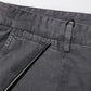 Dark Gray Cotton Stretch Denim Bermuda Shorts