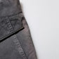 Dark Gray Cotton Stretch Denim Bermuda Shorts