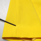 Yellow Polyester Sleeveless Sheath Midi Dress