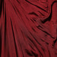 Red Viscose Fitted One Shoulder Midi Dress