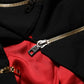 Black Wool Zipper Detailing Blazer Jacket