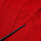 Red Wool Mid Waisted Tapered Pants