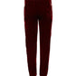 Red Viscose DG Logo Mid Waist Pants