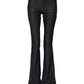 Blue Mid Waist Cotton Wide Leg Denim Jeans