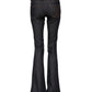 Blue Mid Waist Cotton Wide Leg Denim Jeans