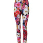 Multicolor Floral High Waist Leggings Pants