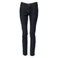 Blue Skinny Cotton Mid Waisted Denim Jeans