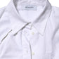 White Cotton Collared Long Sleeves Ruffle Top Shirt