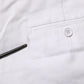 White Cotton Mid Waist Women Bermuda Shorts