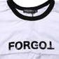 White Graphic Print Crew Neck Cropped T-shirt