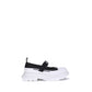 Black Rubber Ballet Flats