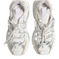 White Gray Low Top Space Sneakers Shoes