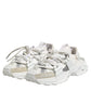 White Gray Low Top Space Sneakers Shoes