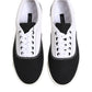 Black Cotton Canvas Lace Up Men Sneakers Shoes