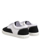 Black Cotton Canvas Lace Up Men Sneakers Shoes