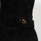 Black Suede Leather Knee High Boots Shoes