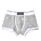 Gray Cotton Stretch Regular Boxer Underwear