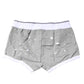 Gray Cotton Stretch Regular Boxer Underwear