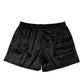 Black Silk Regular Men Boxer Shorts Underwear