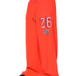 Orange Polyester Jogger Men Sweatpants Pants