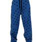 Blue Logo Print Jogger Men Sweatpants Pants