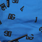 Blue Logo Print Jogger Men Sweatpants Pants
