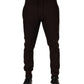 Brown Cashmere Men Jogger Sweatpants Pants
