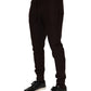 Brown Cashmere Men Jogger Sweatpants Pants