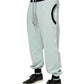 Light Green Cotton Men Jogger Sweatpants Pants