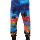 Blue Hawaiian Print Jogger Sweatpants Pants
