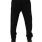 Black Cotton Men Jogger Sweatpants Pants