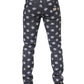 Dark Gray Logo Cotton Skinny Slim Denim Jeans