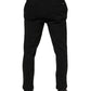 Dark Gray Viscose Dress Men Pants