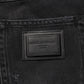 Black Cotton Logo Plaque Skinny Denim Jeans