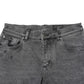 Gray Cotton Logo Plaque Denim Jeans