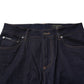 Dark Blue Cotton Logo Slim Fit Men Denim Jeans