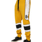 Yellow Cotton Drawstring Jogger Pants