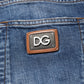Blue Cotton Logo Plaque Denim Jeans