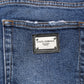 Blue Cotton Logo Plaque Skinny Men Denim Jeans