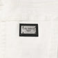 White Cotton Logo Plaque Slim Fit Denim Jeans