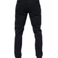 Blue Cotton Tapered Denim Jeans