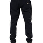Black Cotton Tapered Denim Jeans