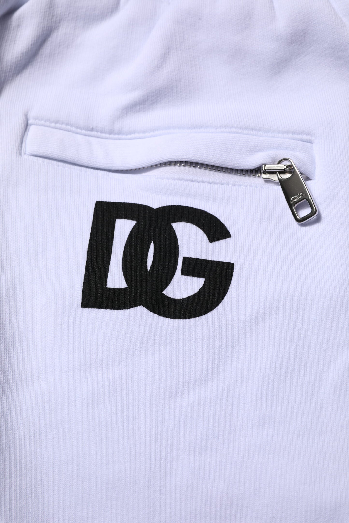 White Cotton Drawstring Jogger Pants