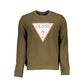 Green Cotton Men Sweater